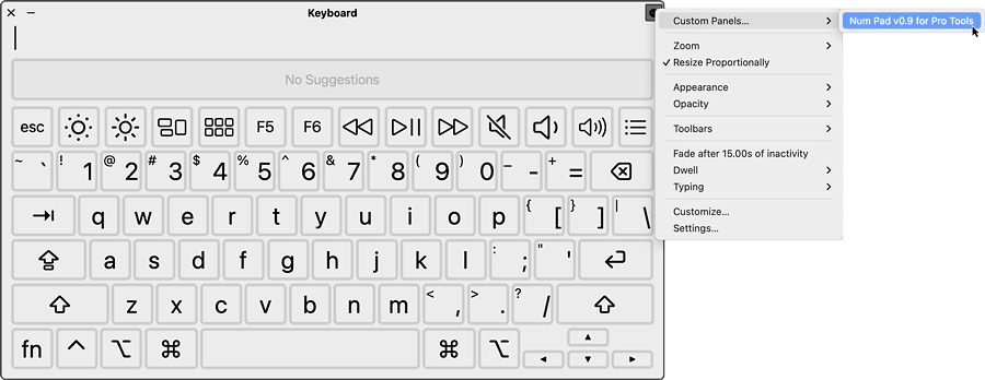 Keyboard Custom Panels