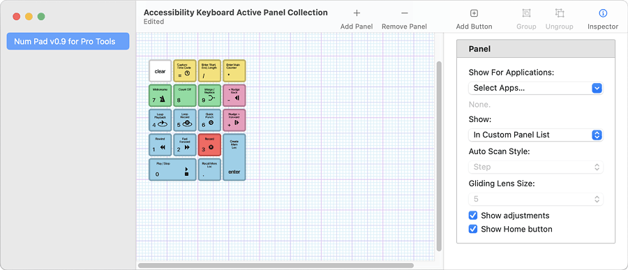 Keyboard Custom Panels